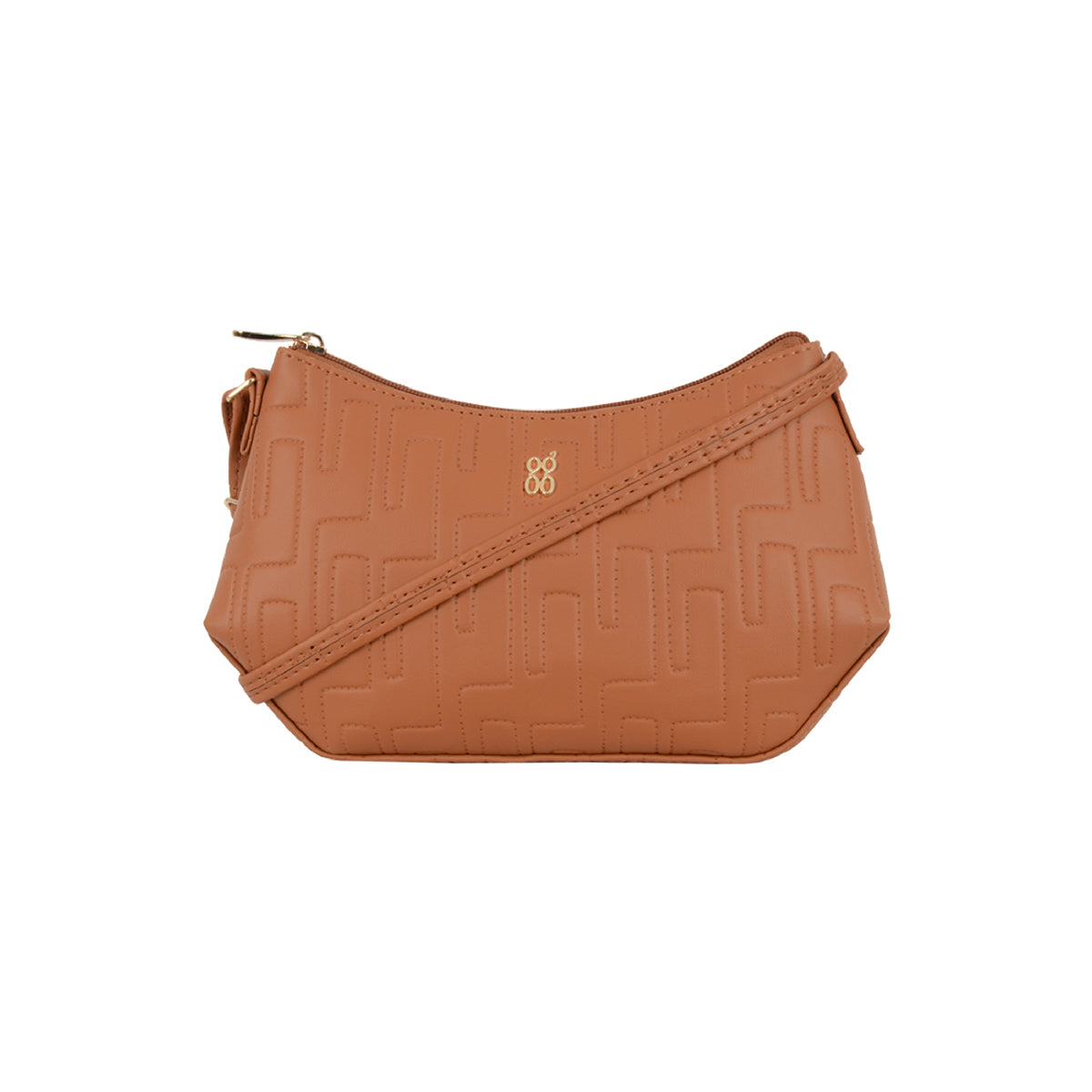 Bastc Brown Small Saddle Sling Bag