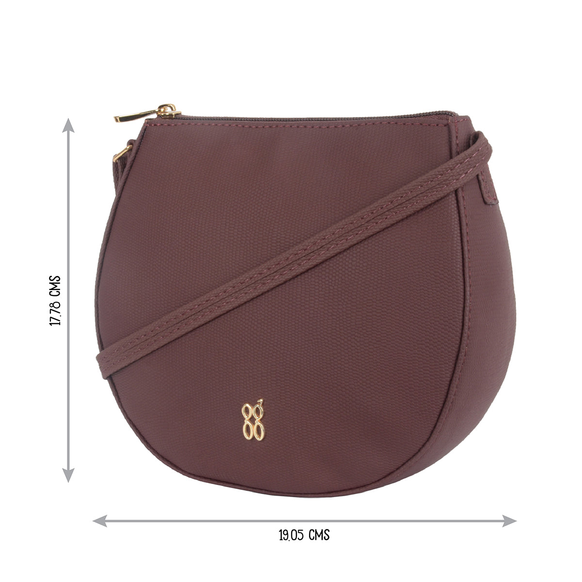 Brianna Red Large Saddle Sling Bags