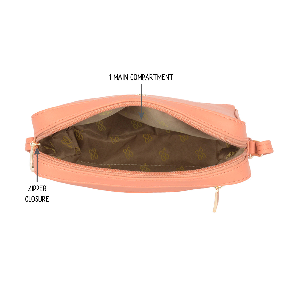 Chincholi Peach Xxs Sling Bag