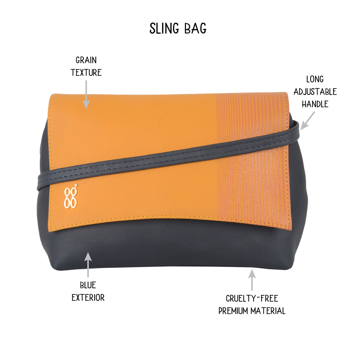 Dect Blue XXS Satchel Sling Bags