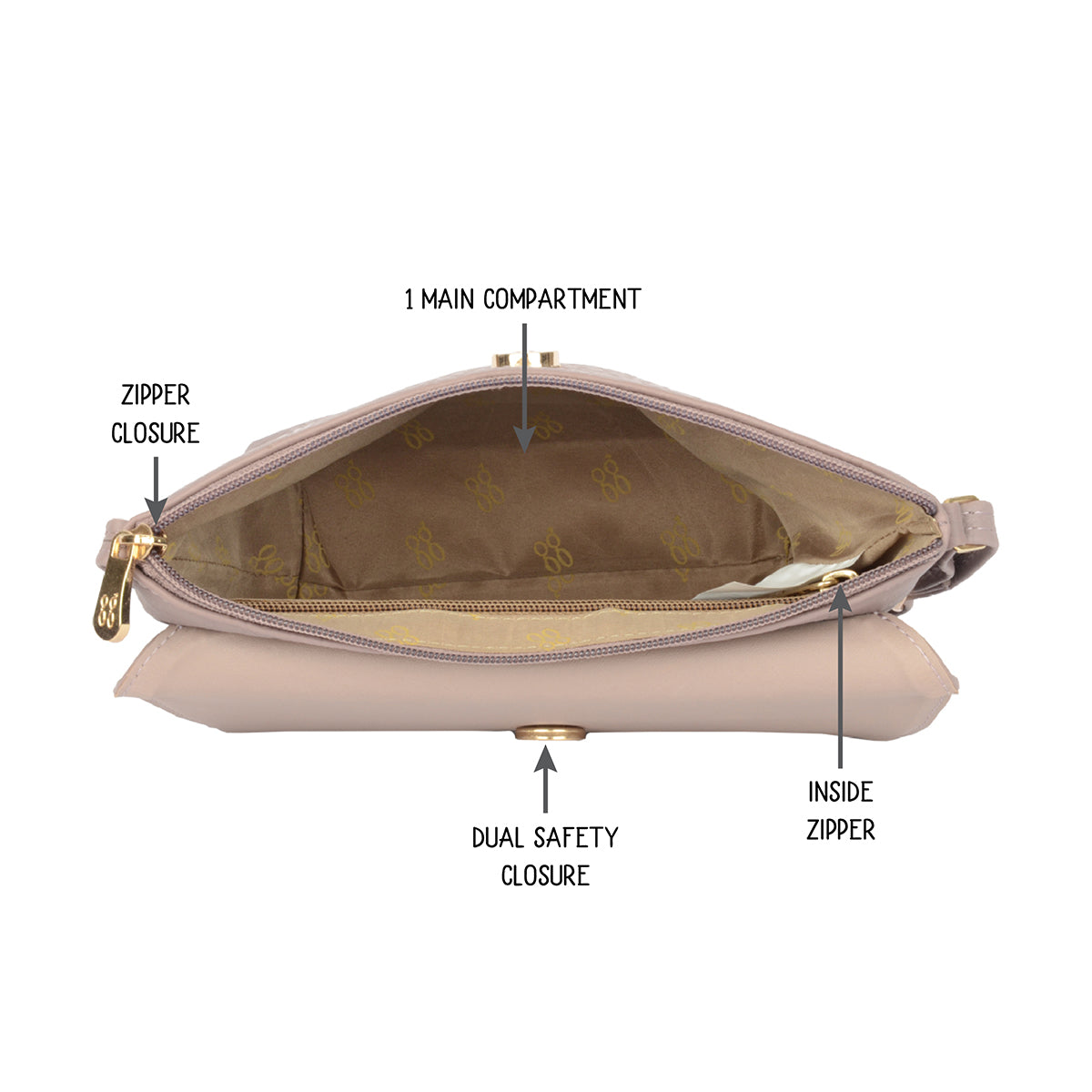 Driven Beige XS Tote Sling Bags