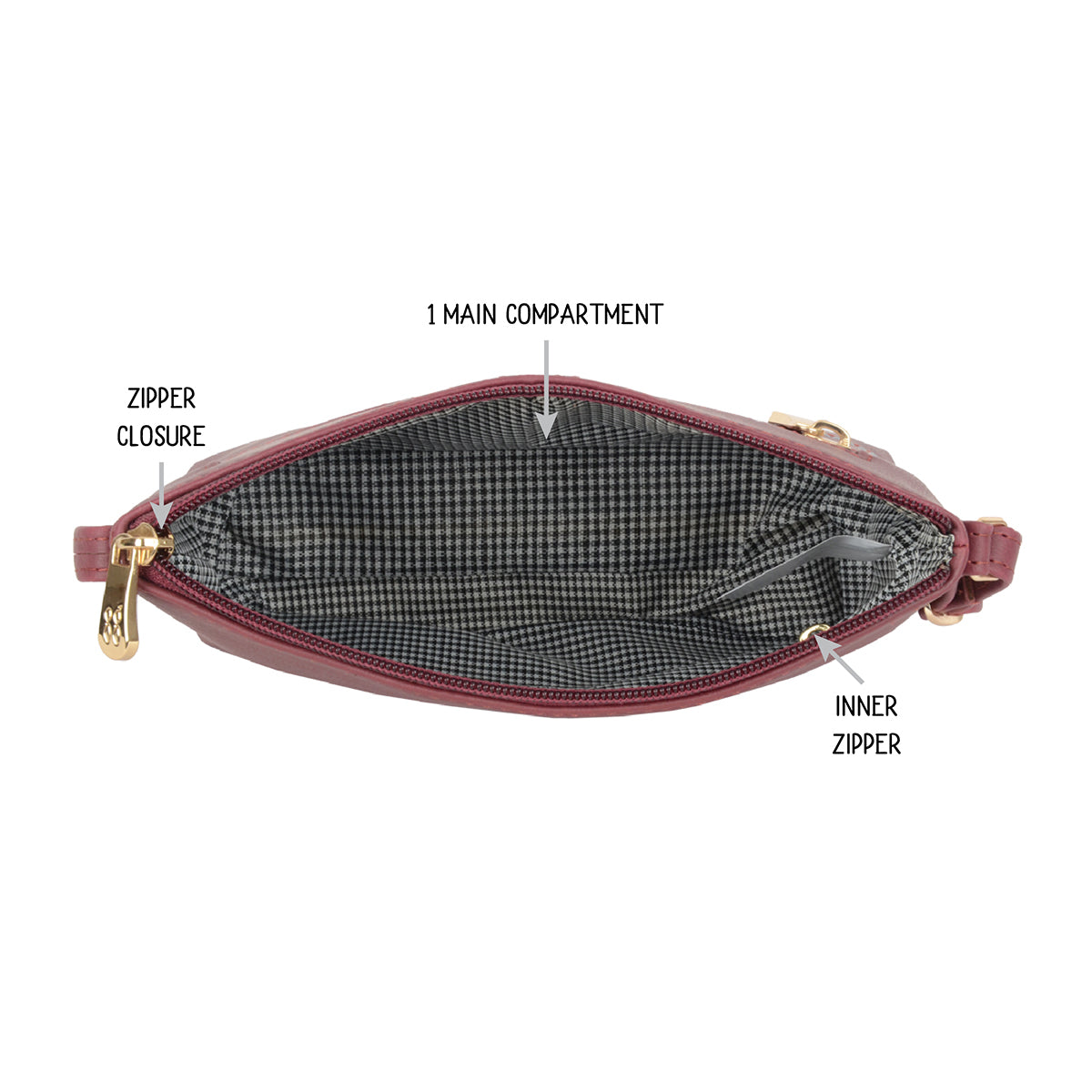 Inspect Wine Small Satchel Sling Bag