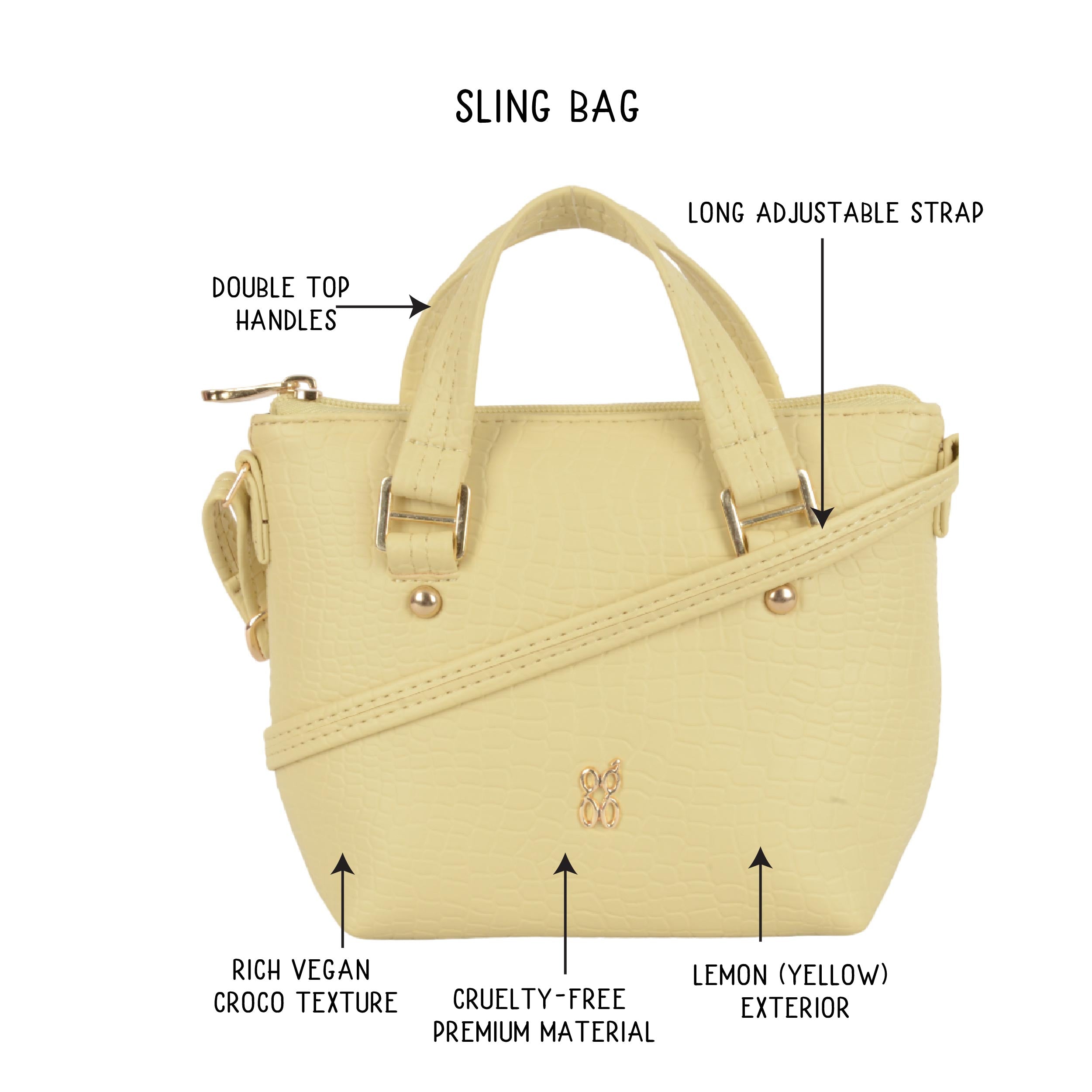 Ise Yellow XXS Tote Sling Bags