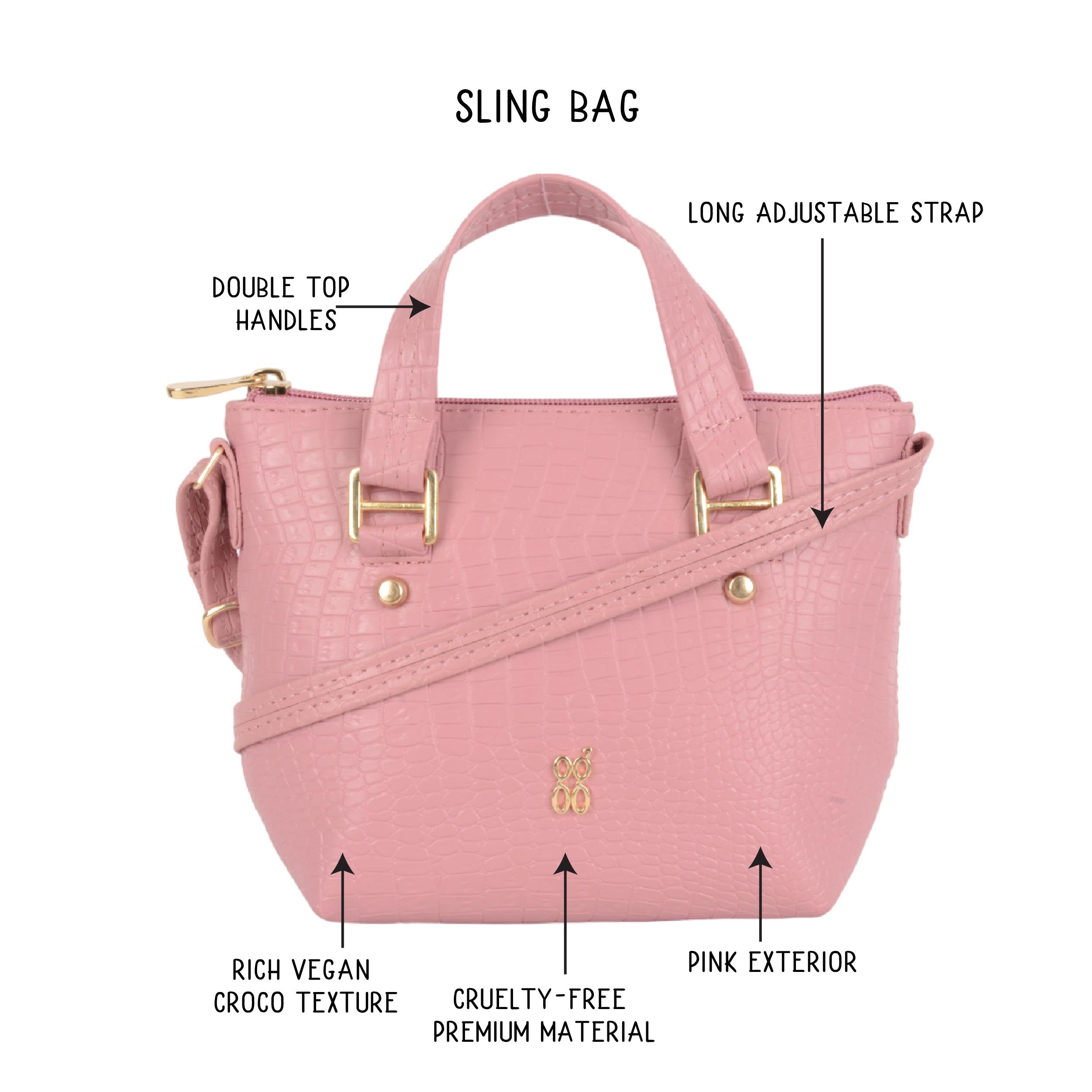Ise Pink XXS Tote Sling Bags