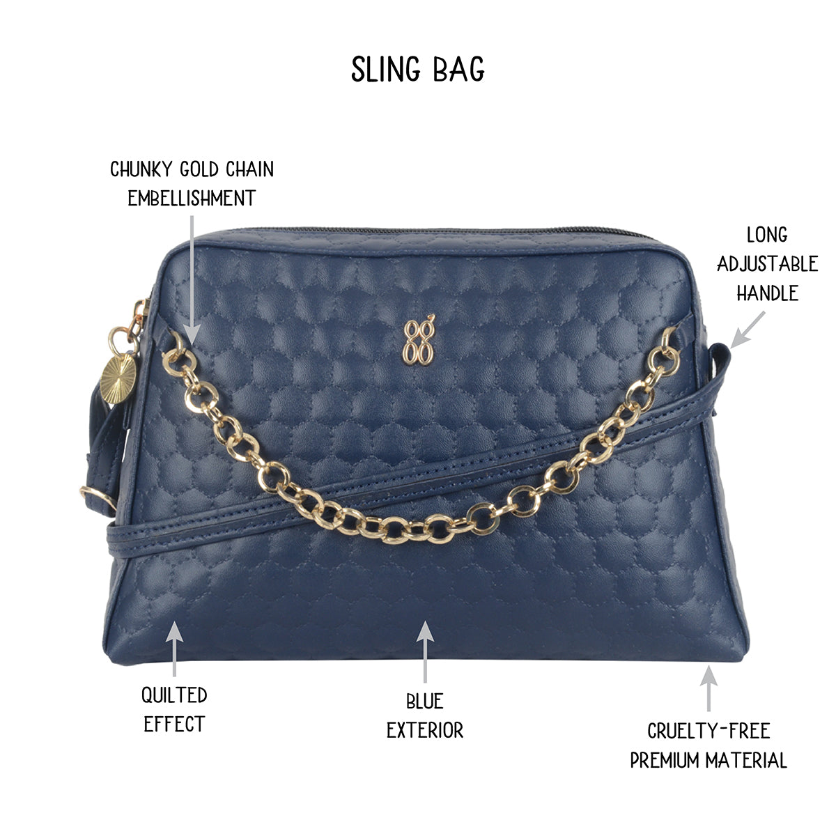 Jephers Blue XS Camera Bag Sling Bags