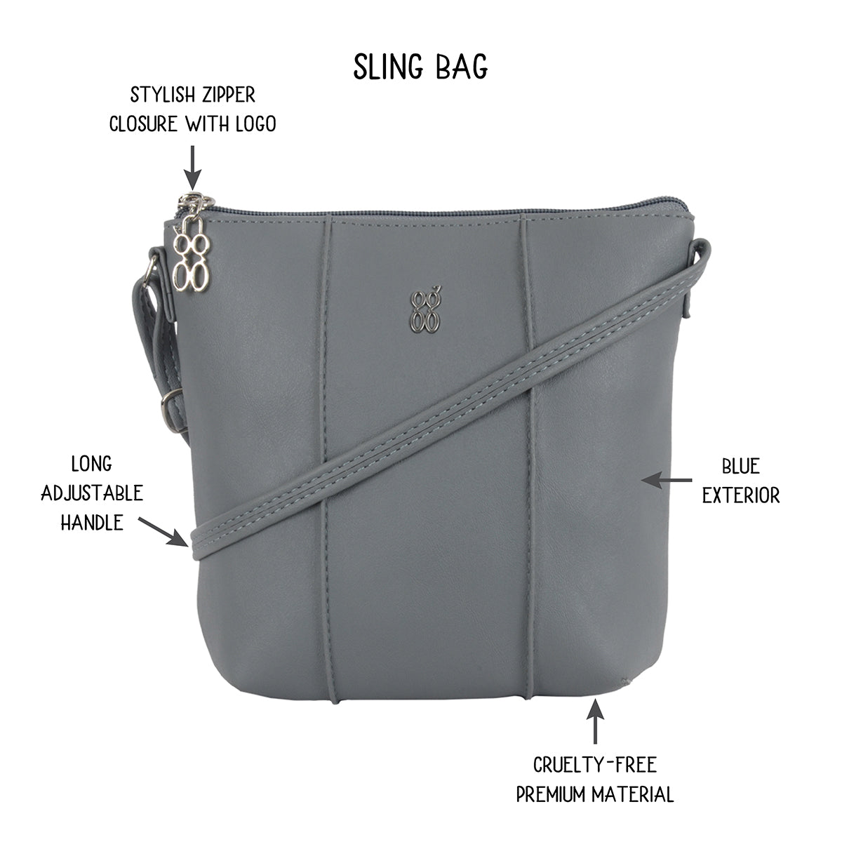 Jiya Blue XS Tote Sling Bags