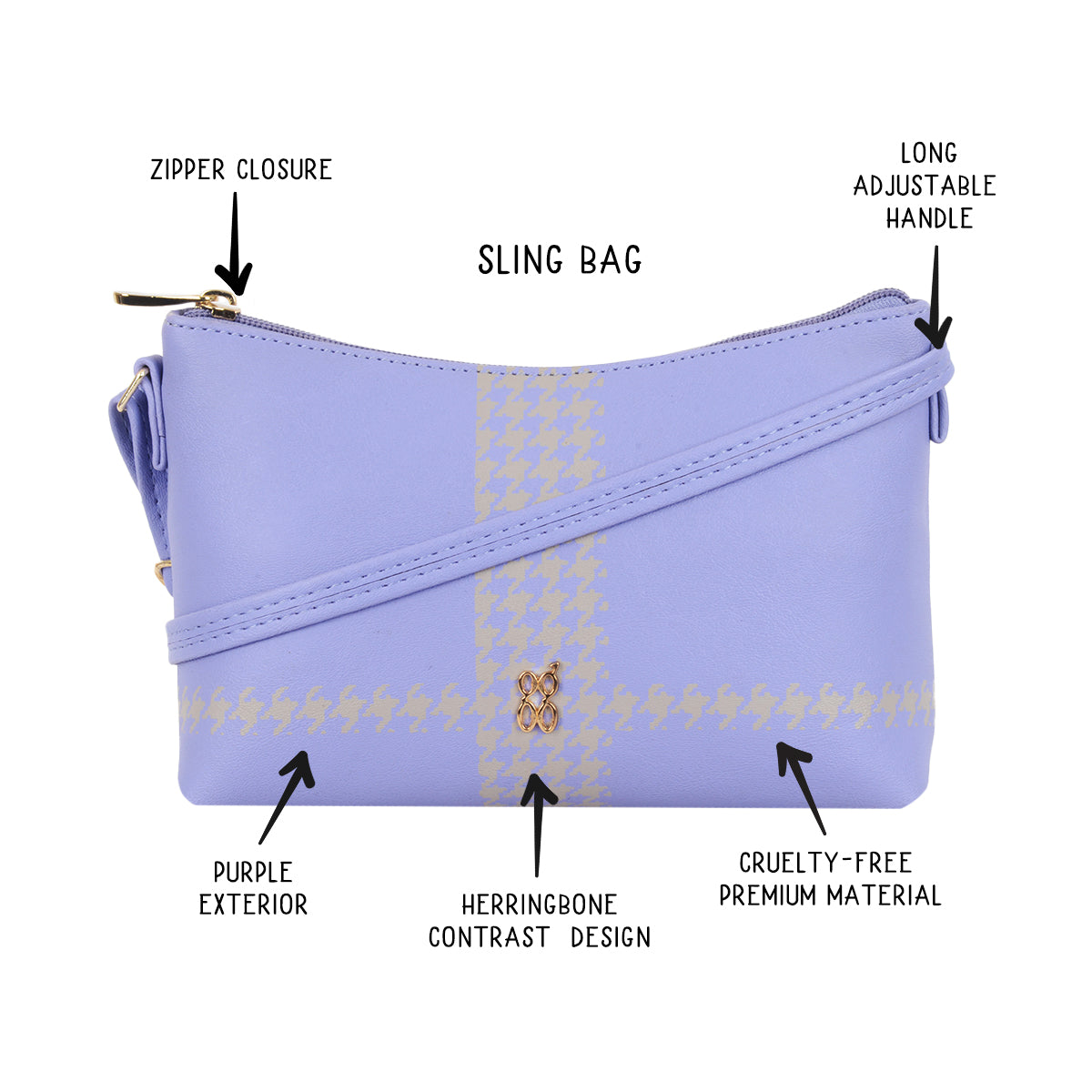 Midway Purple Large Hobo Sling Bags