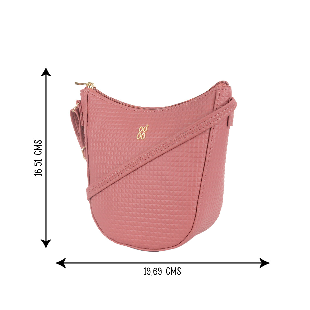 Oral Rose Wood Extra Small Saddle Bag