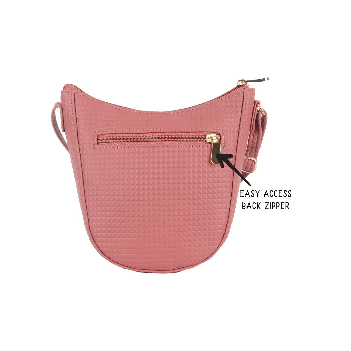 Oral Rose Wood Extra Small Saddle Bag