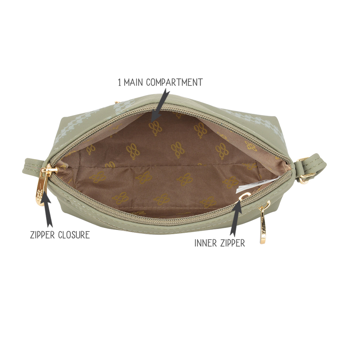 Pathway Green Oversized Bowling Sling Bag