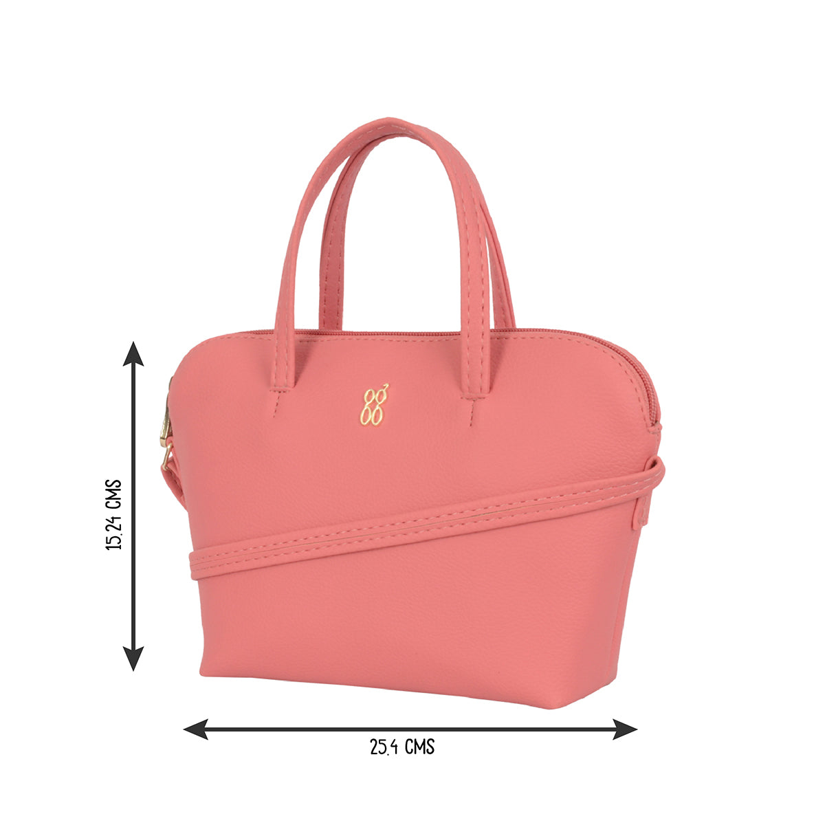 Plainy Pink Small Bowling Sling Bag
