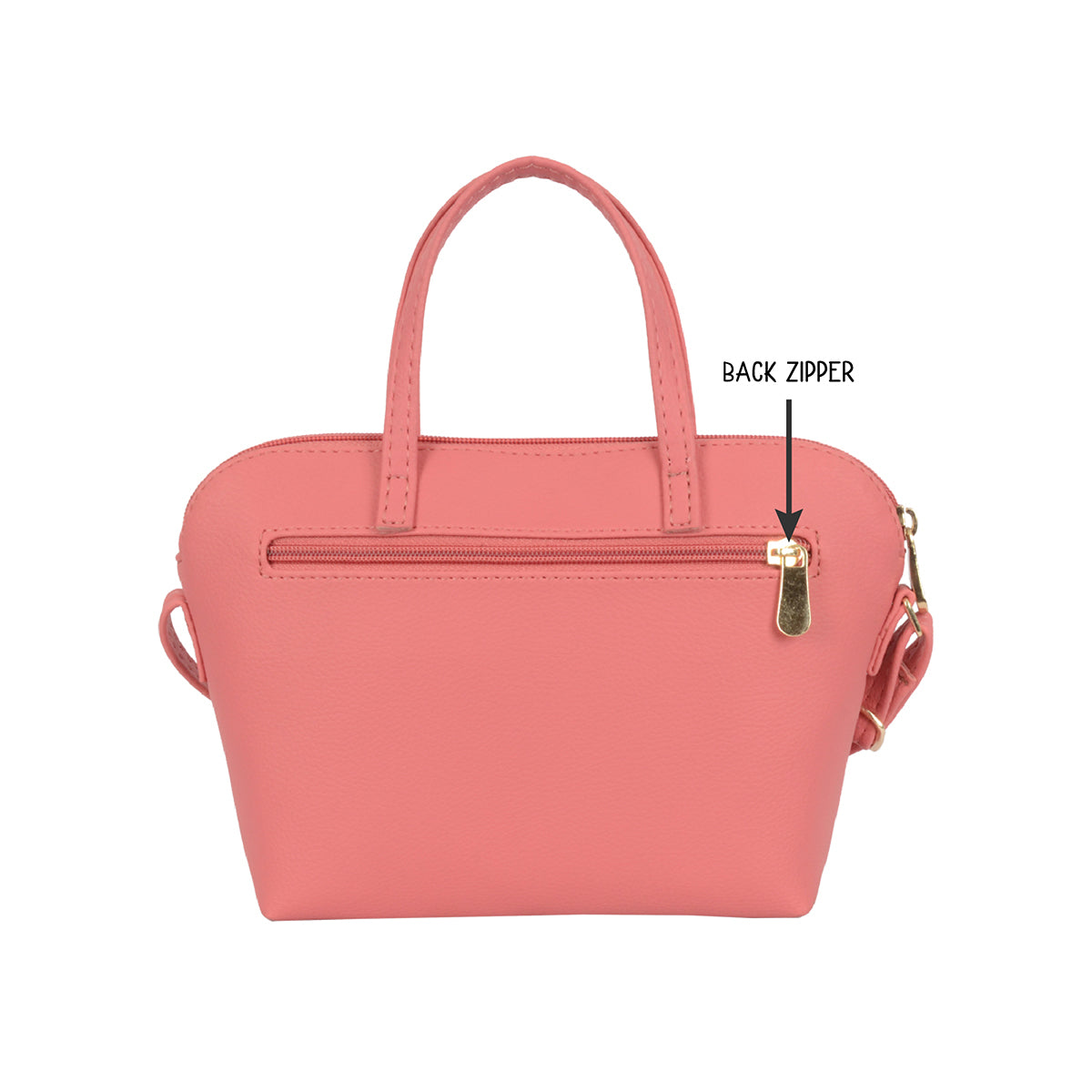 Plainy Pink Small Bowling Sling Bag