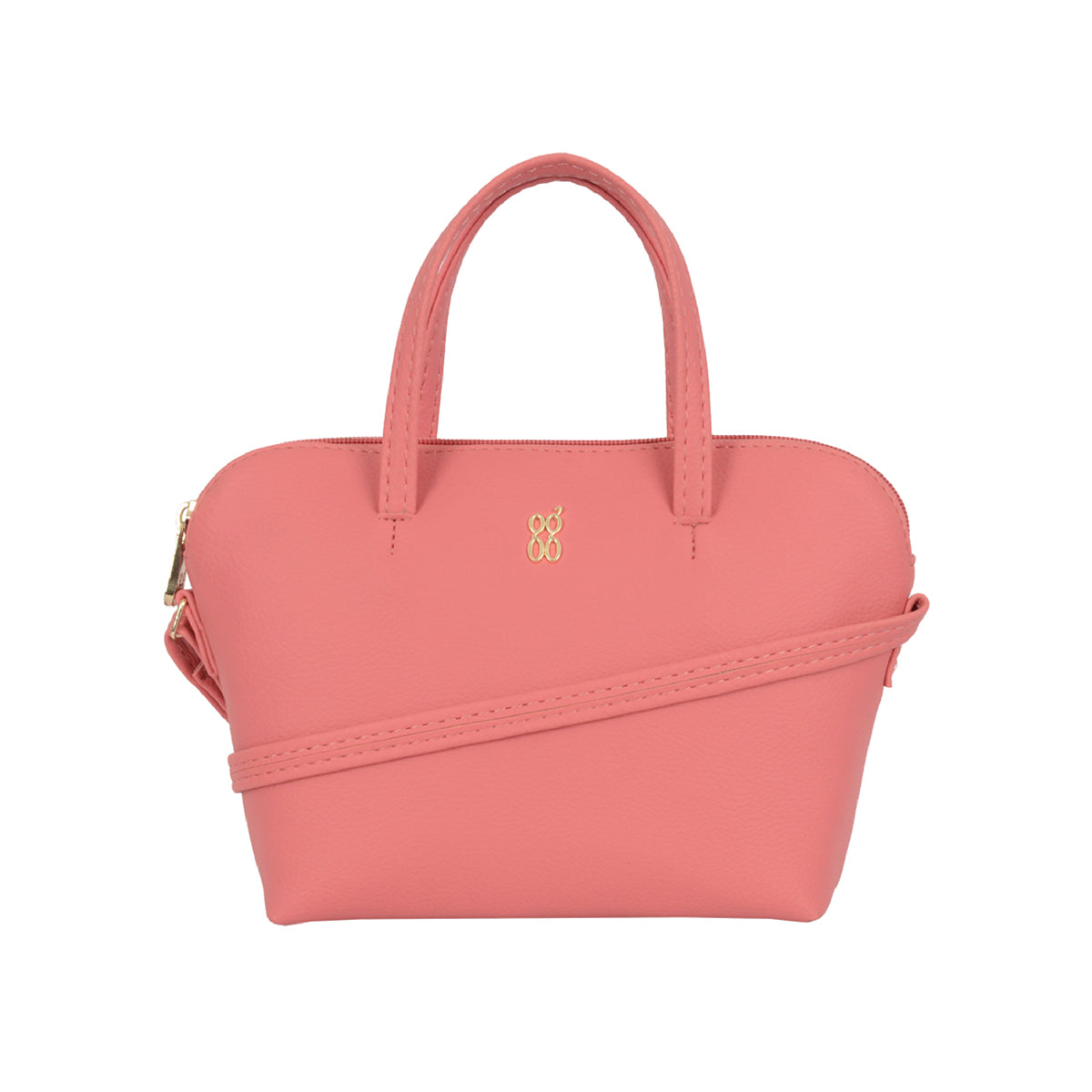 Plainy Pink Small Bowling Sling Bag