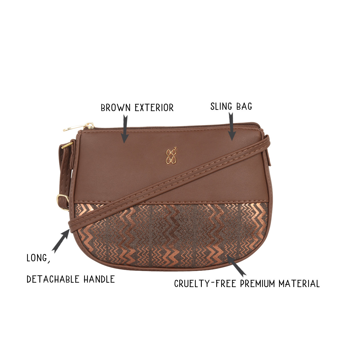 Potis Brown XL Saddle Sling Bags