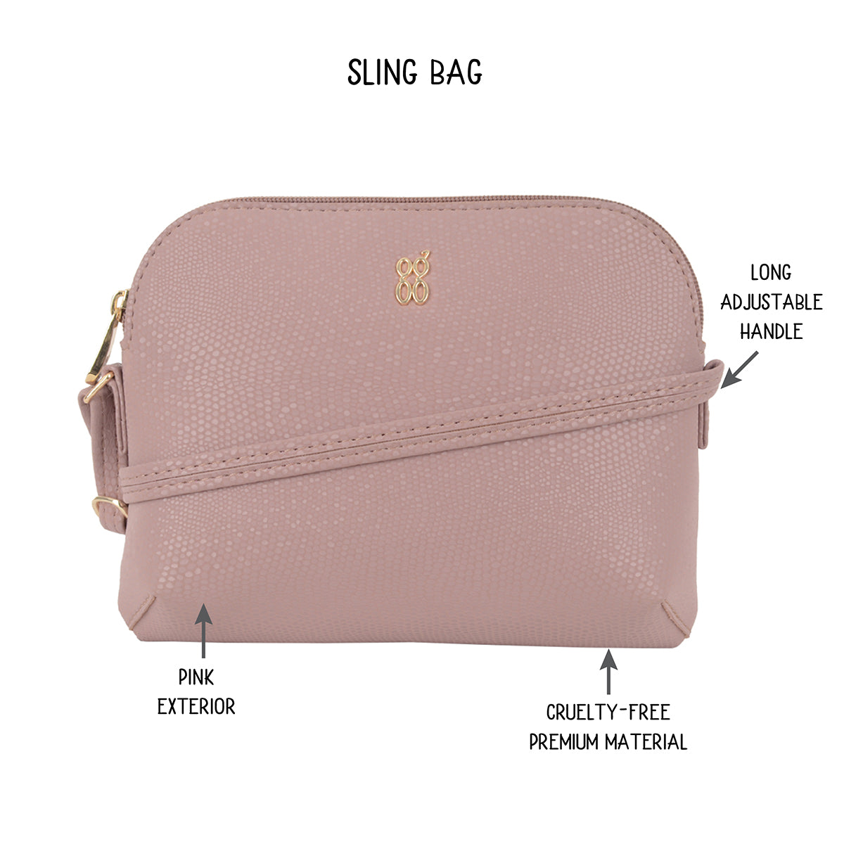 Rossy Pink XXS Bowling Sling Bags