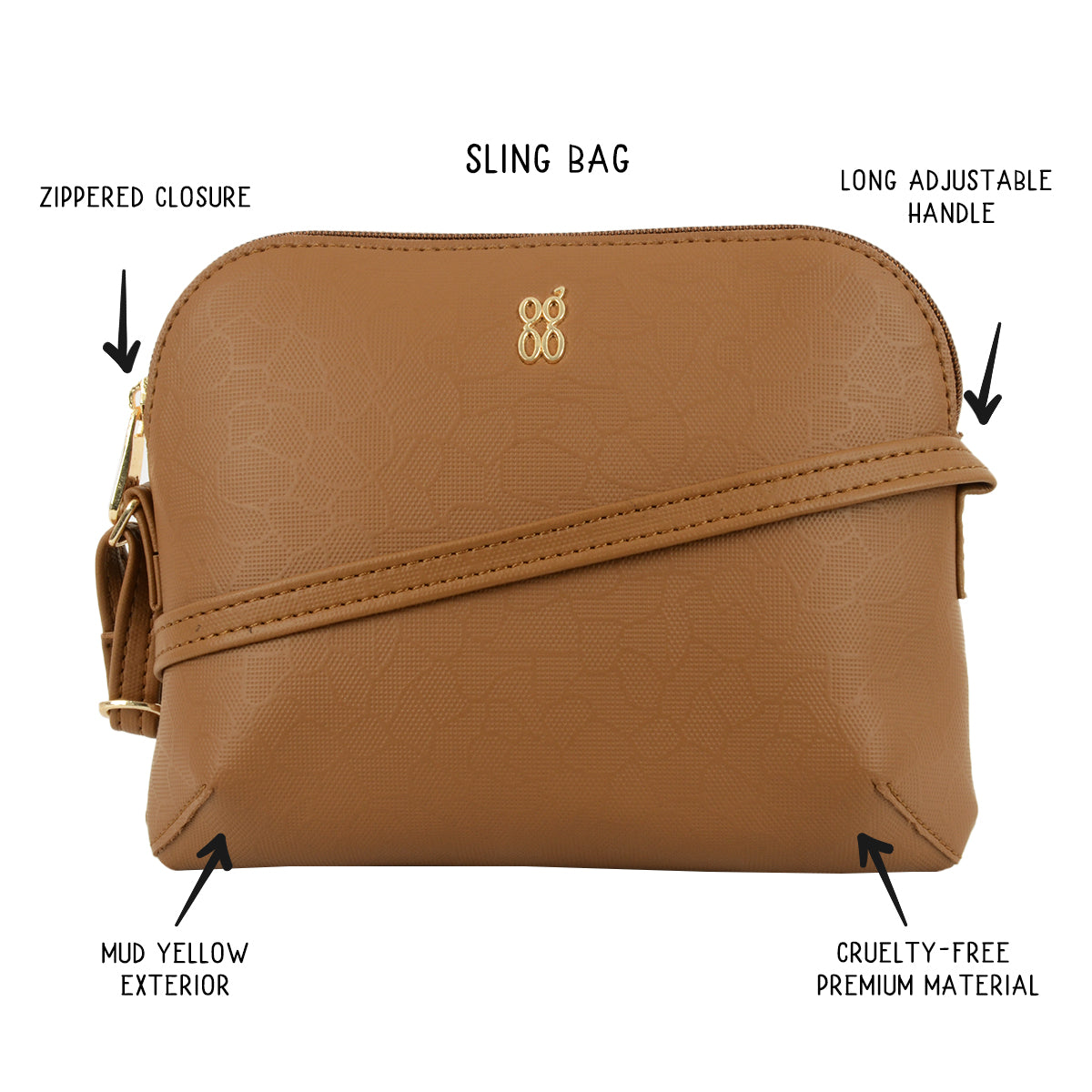 Rossy Yellow Small Bowling Sling Bag