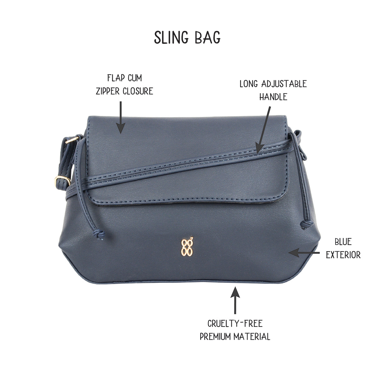 Ryuno Blue XS Satchel Sling Bags
