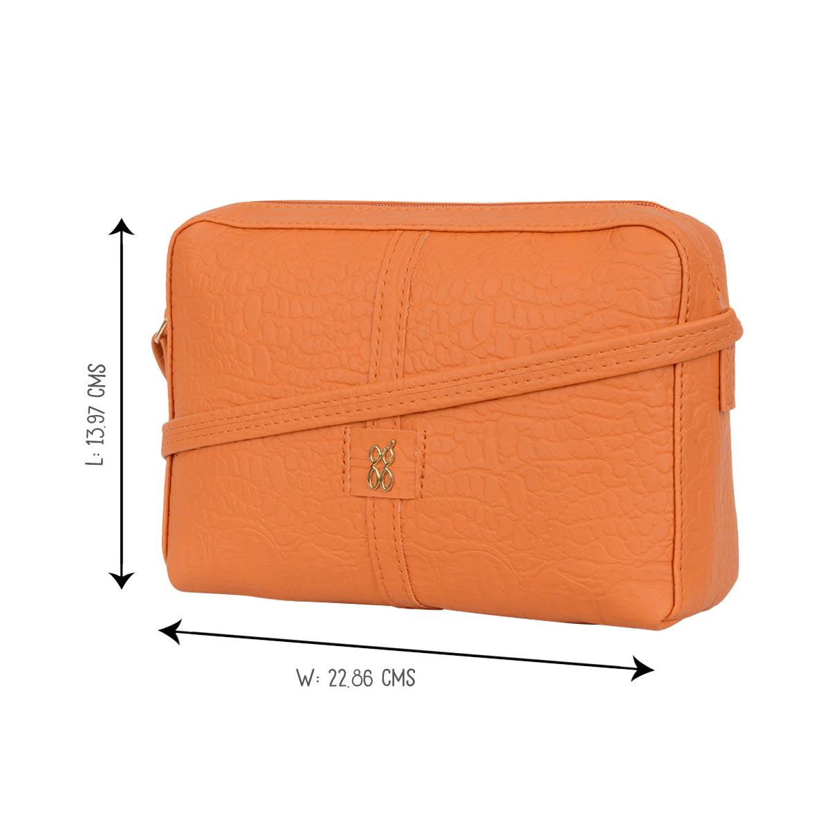 Season Orange Small Camera Sling Bag