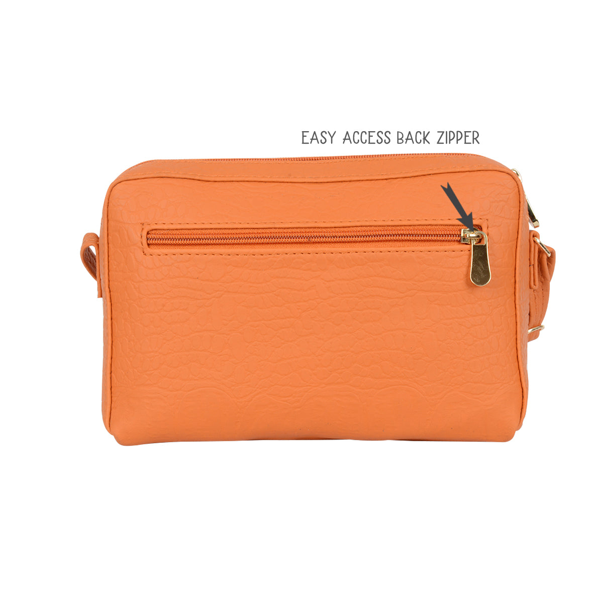 Season Orange Small Camera Sling Bag