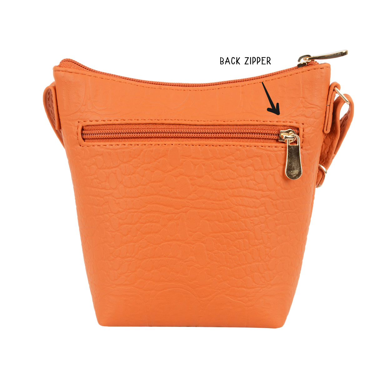 Soulful Orange Small Hobo Sling Bag