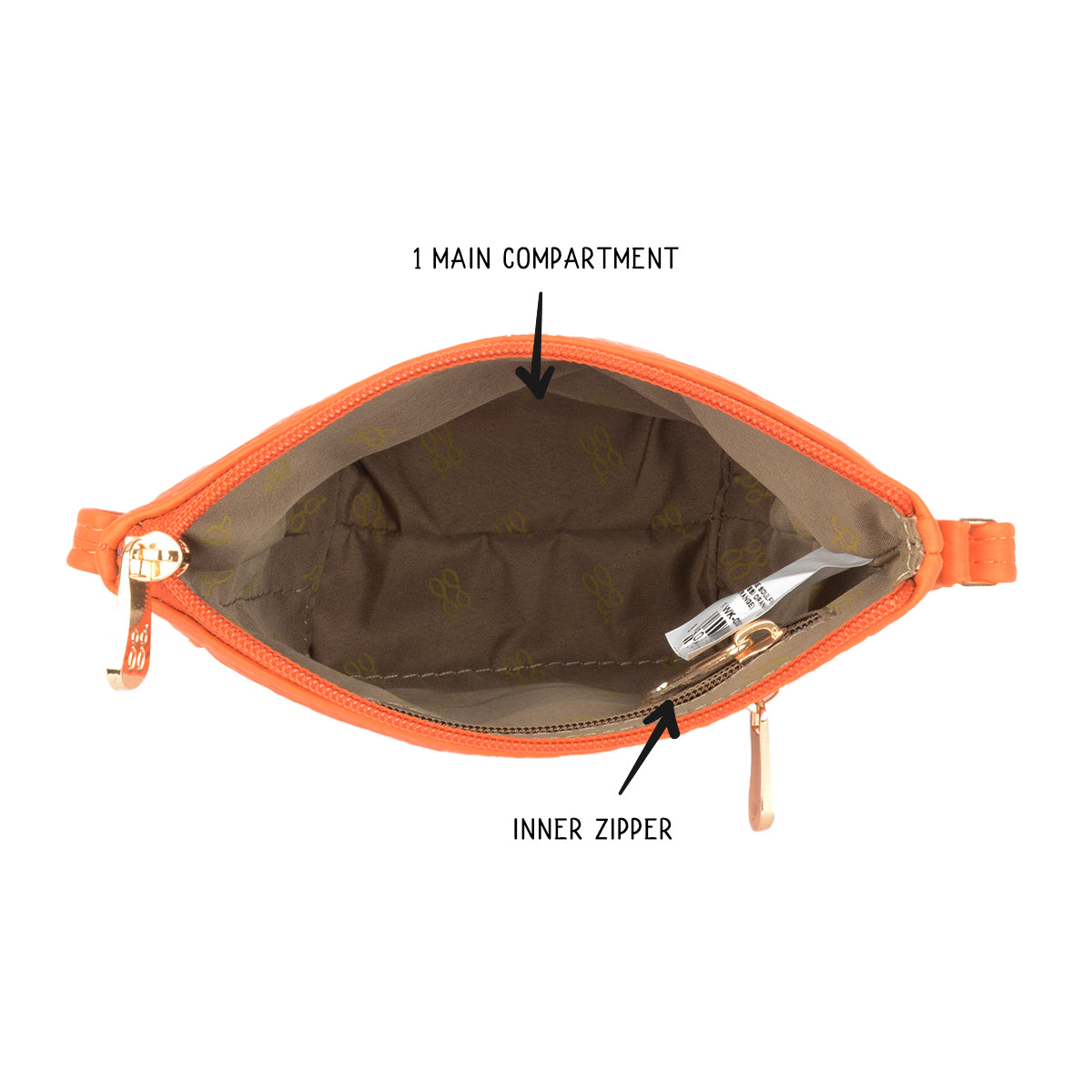 Soulful Orange Small Hobo Sling Bag
