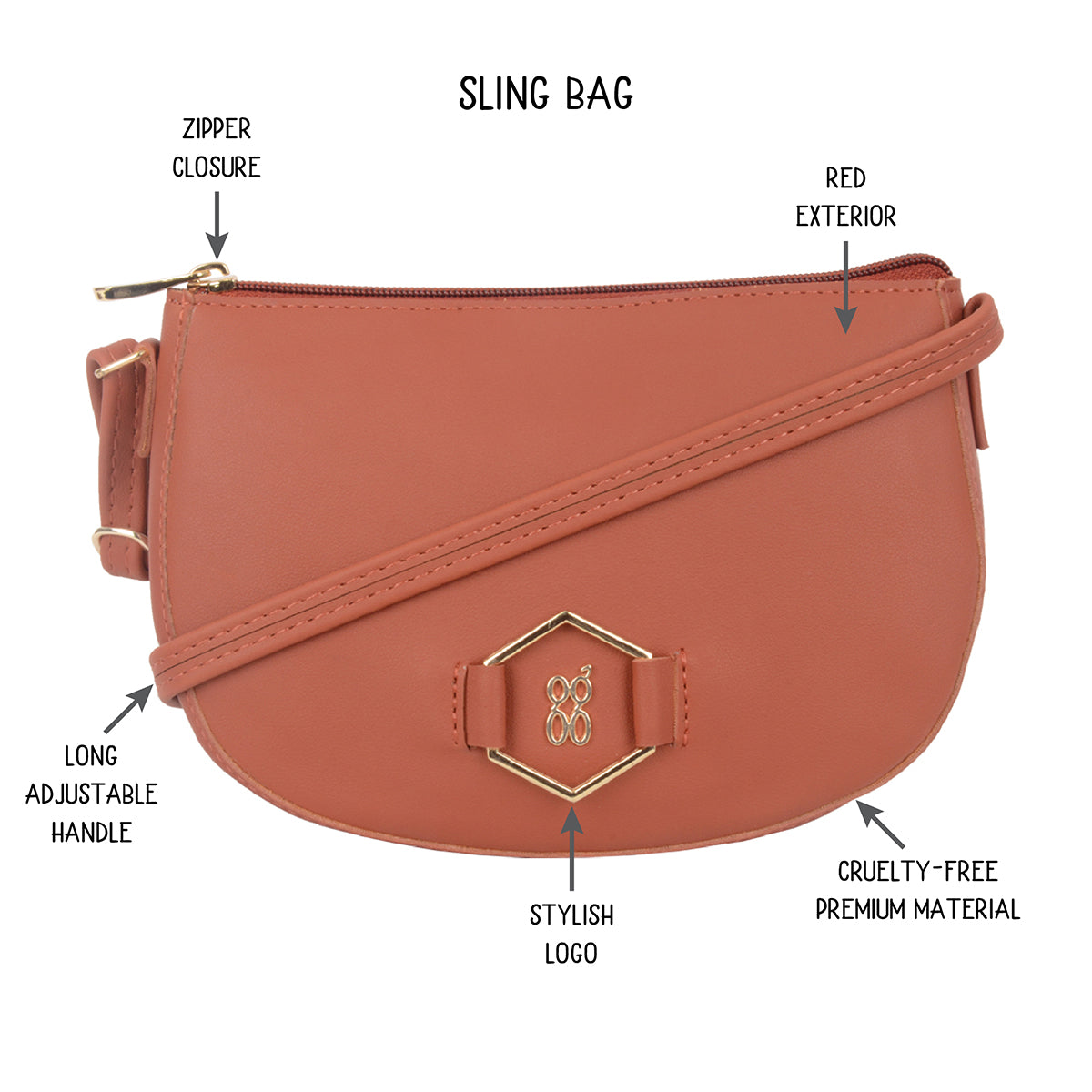 Sturb Red XXS Saddle Sling Bags