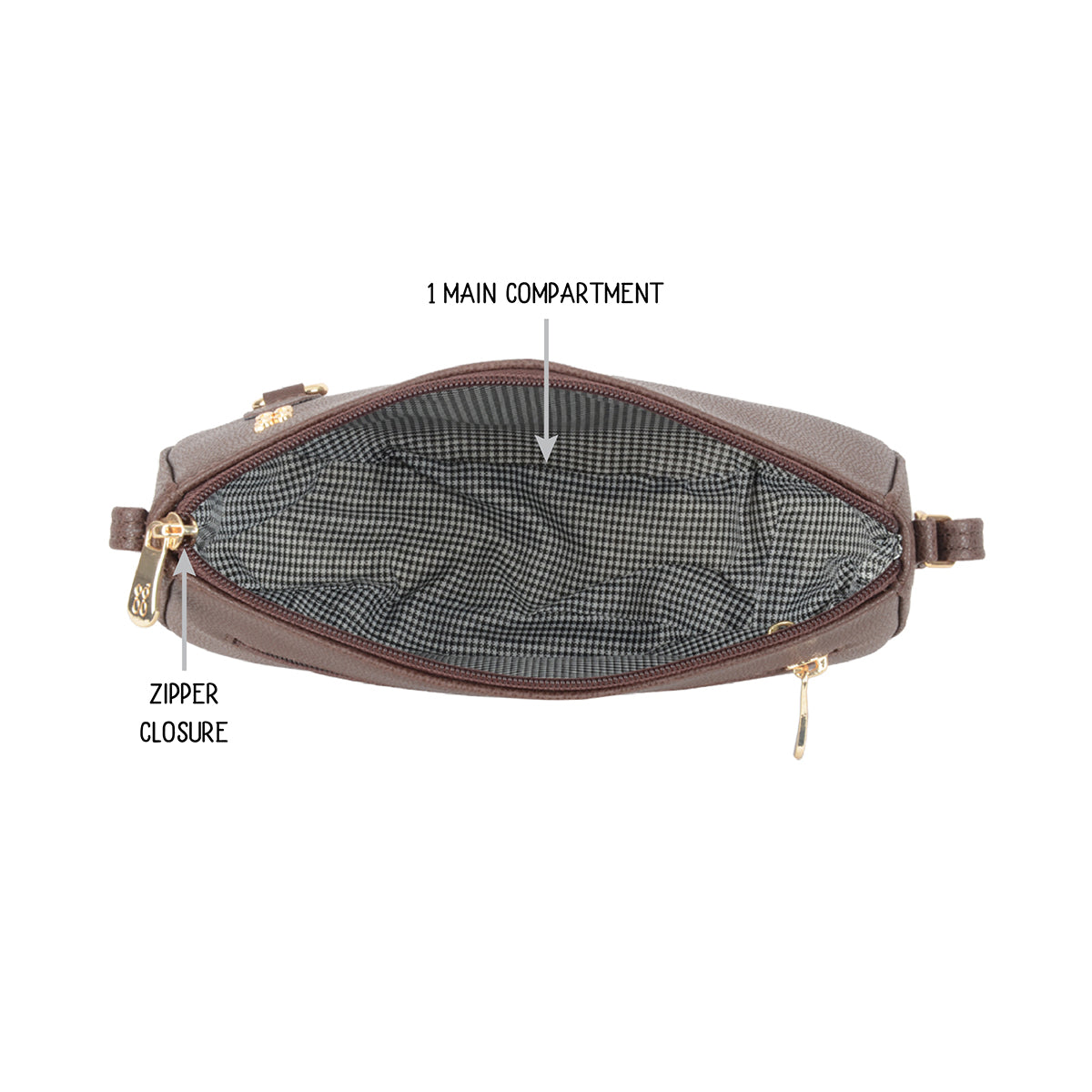 Walthan Brown XXS Saddle Sling Bags