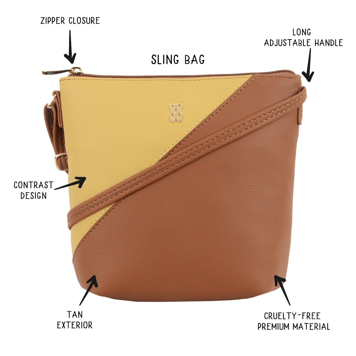 Wipe Tan XS Tote Sling Bags