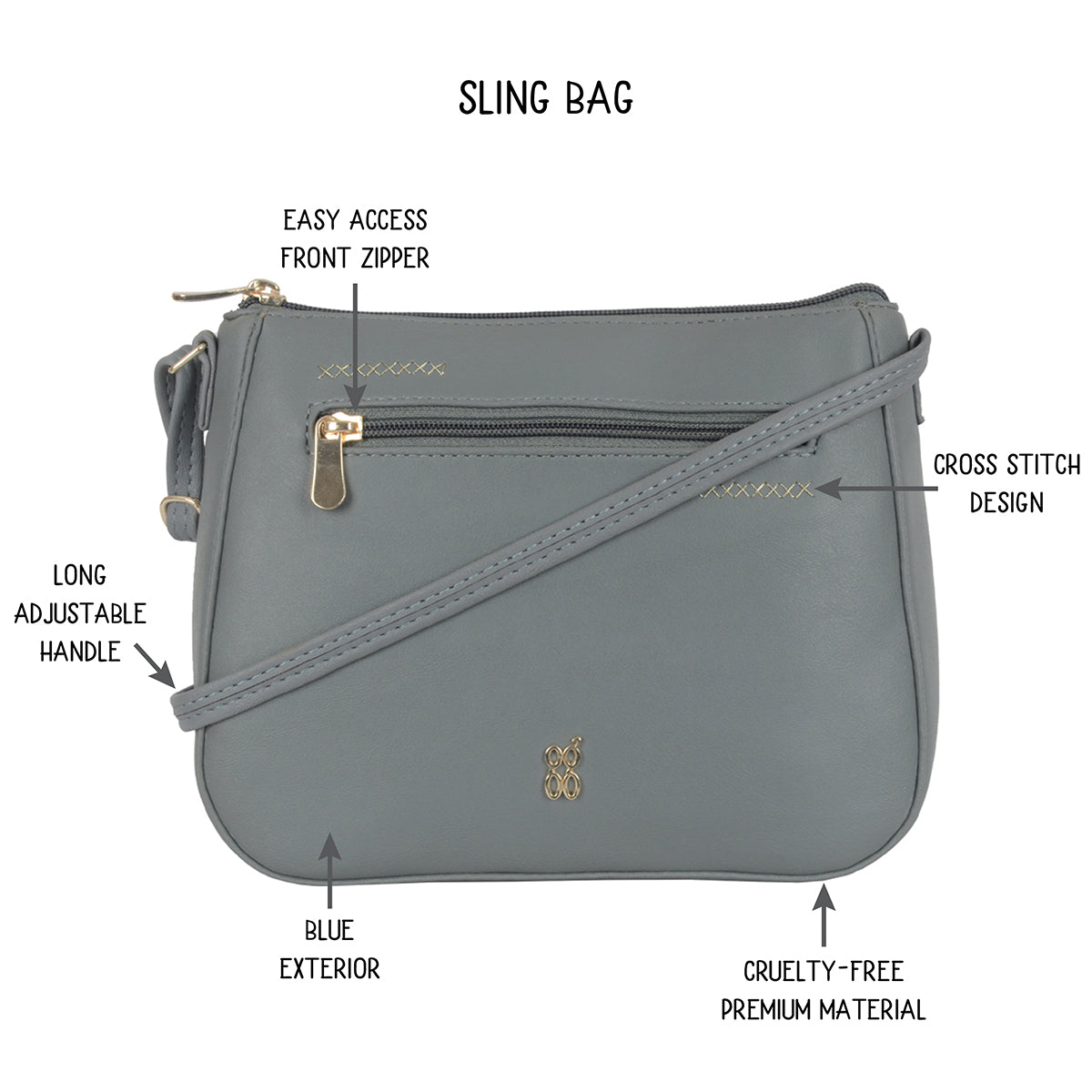 eebe Blue XS Saddle Sling Bags