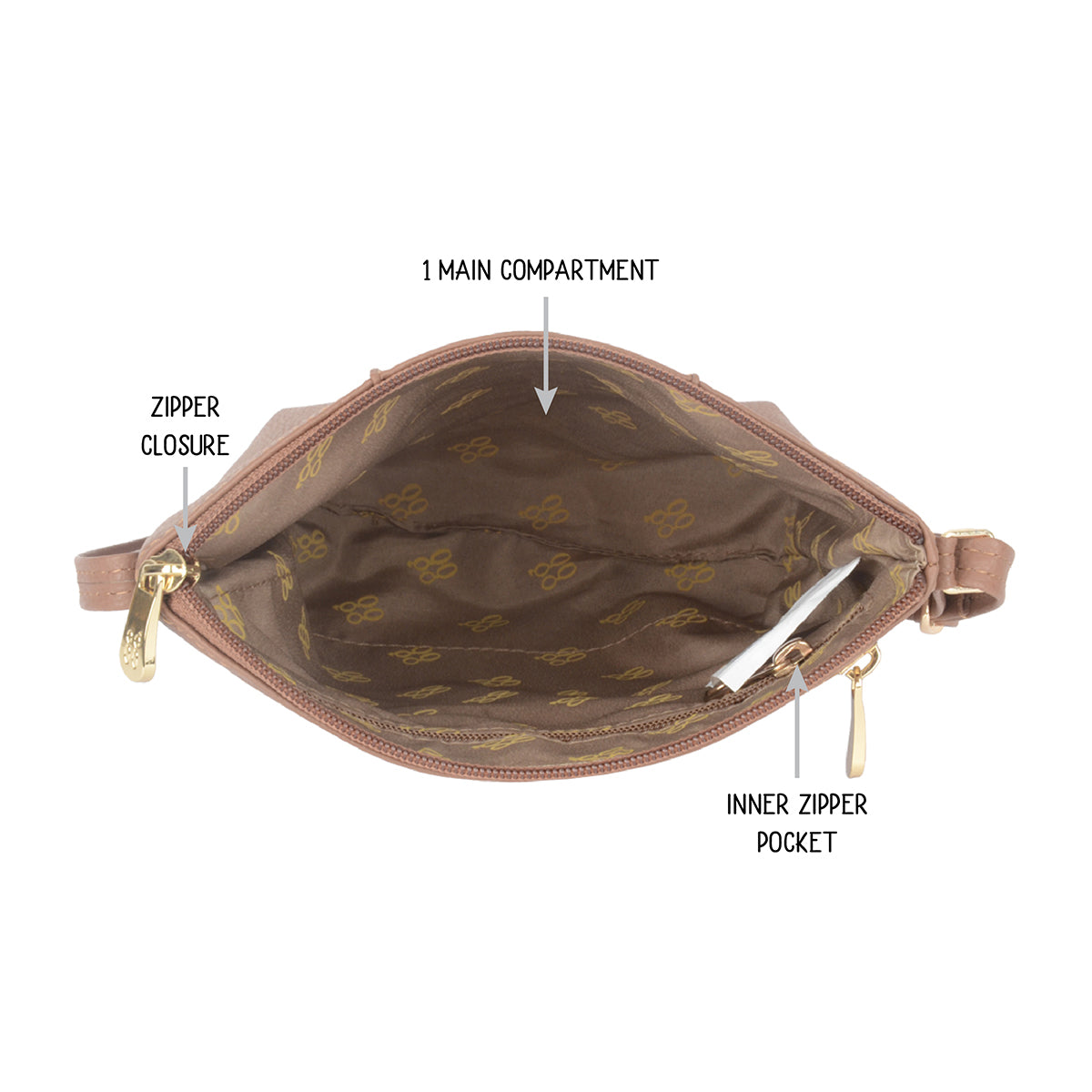 Jiya Brown XS Tote Sling Bags