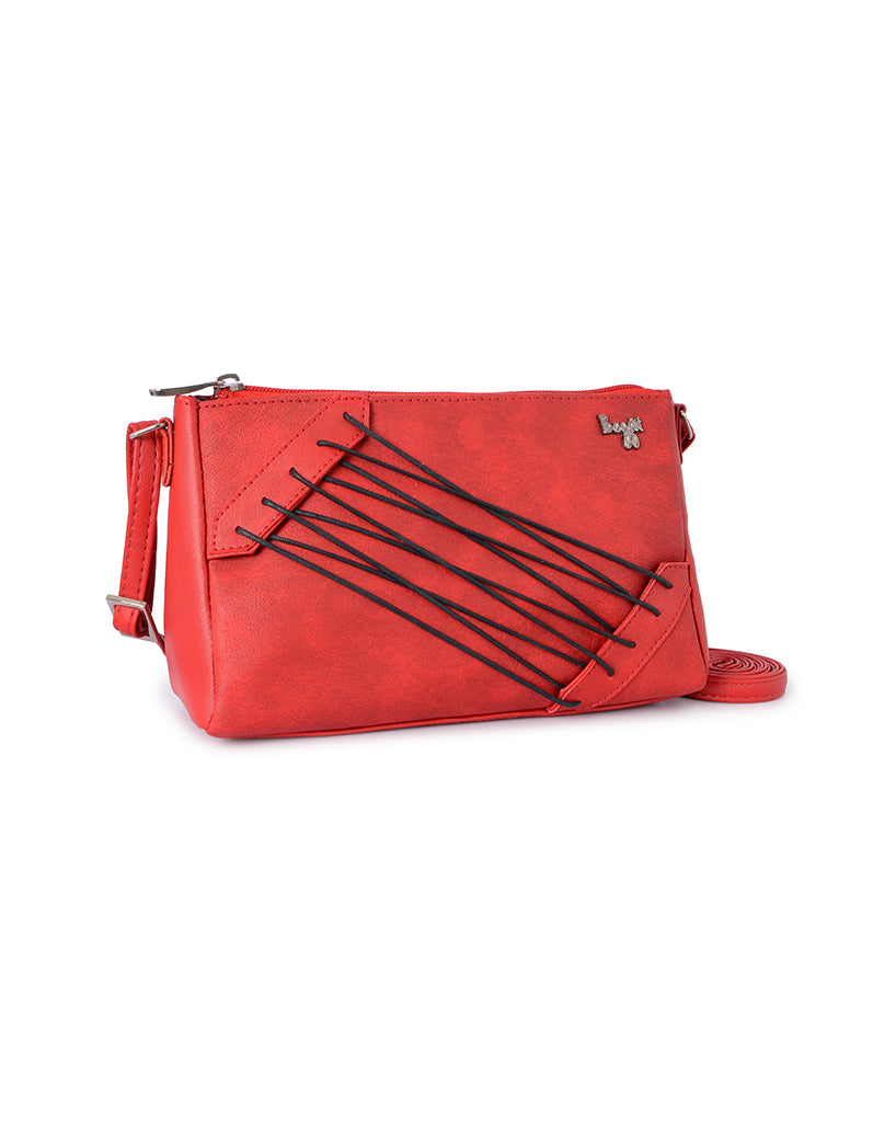 Bahamas Red Large Baguette Sling Bag