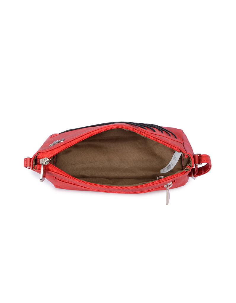 Bahamas Red Large Baguette Sling Bag