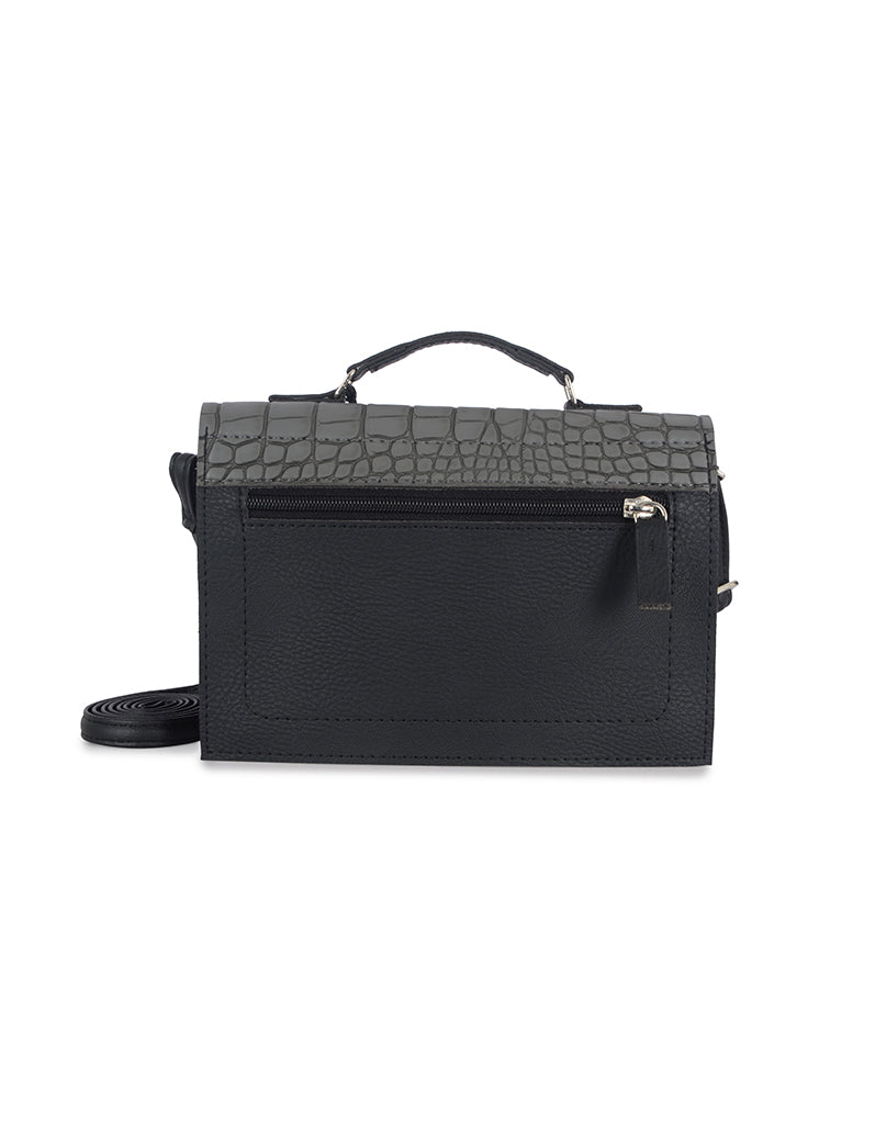 Besty Black Large Satchel Sling Bag