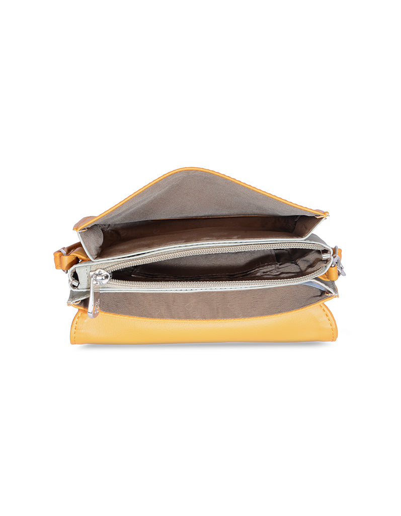 Bira Yellow Large Satchel Sling Bag