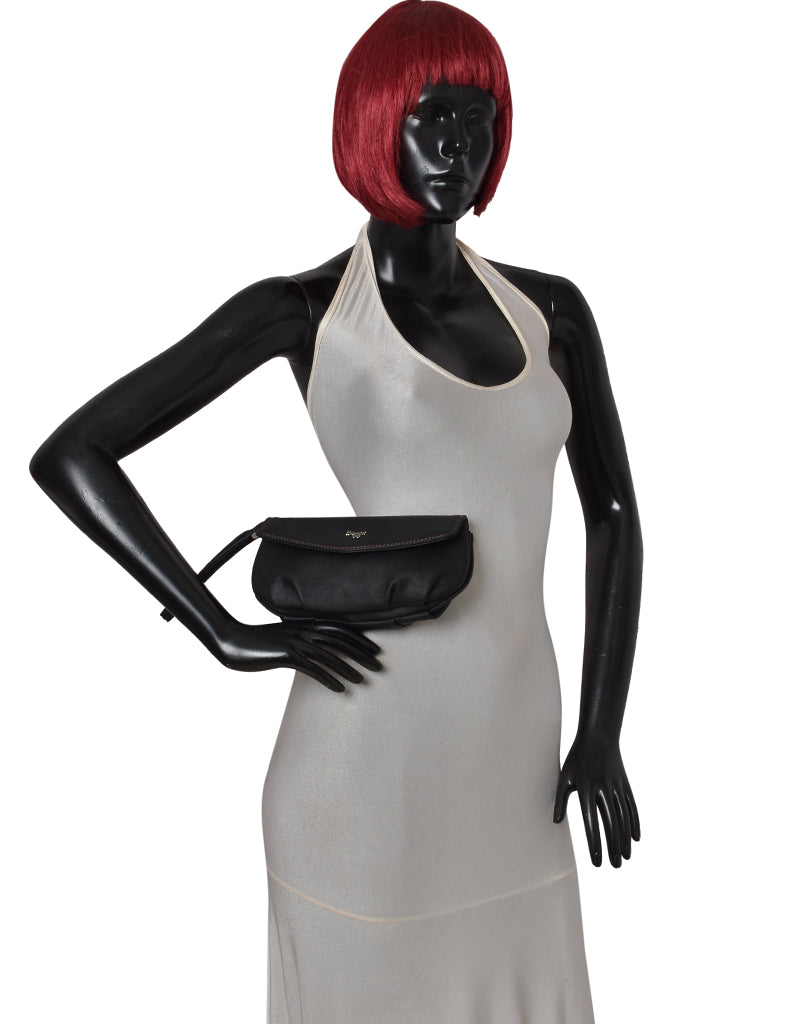 Collins Black Large Saddle Sling Bag