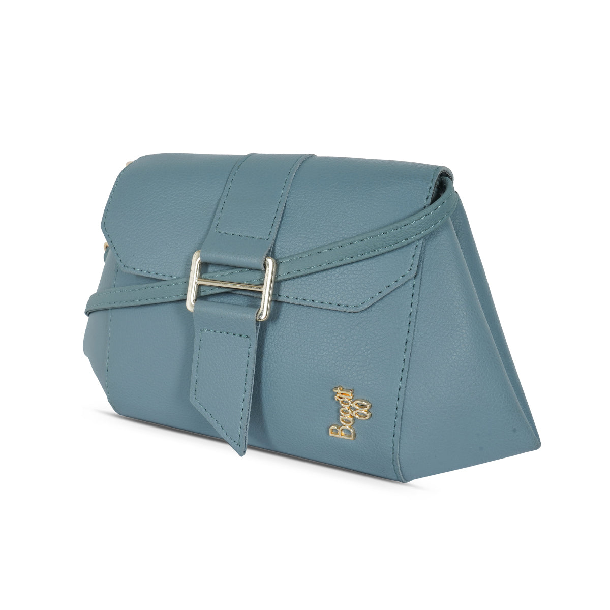 Crispello Blue Oversize Satchel Sling Bag