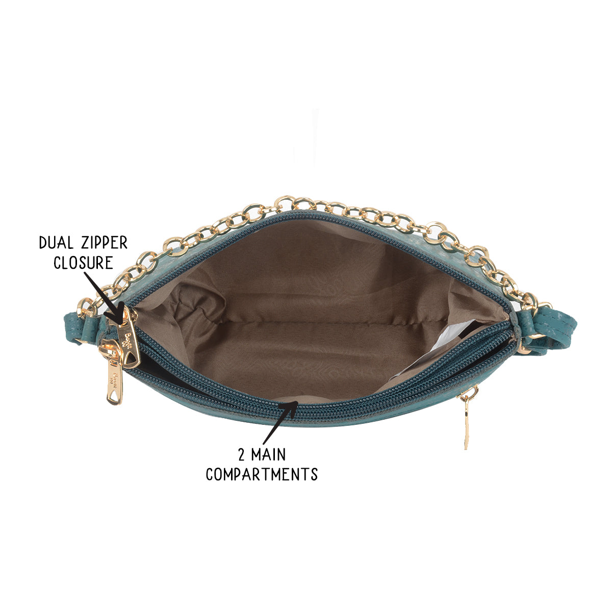 Denver Green XXS Baguette Sling Bags