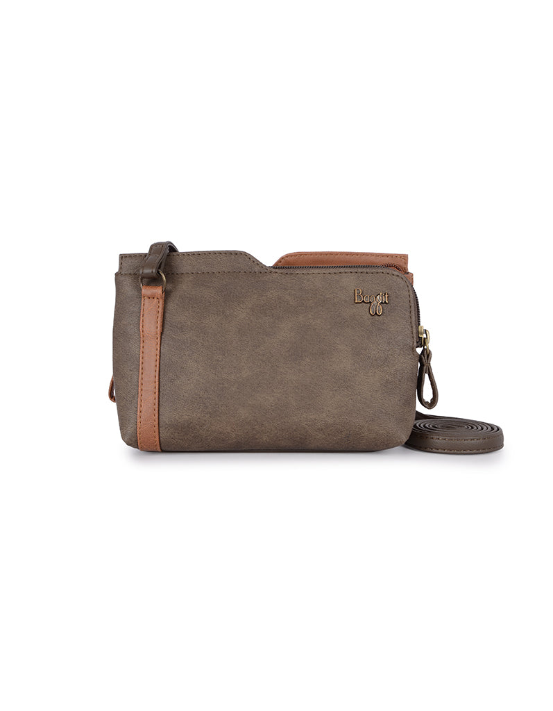 Dicy Brown Large Satchel Sling Bag