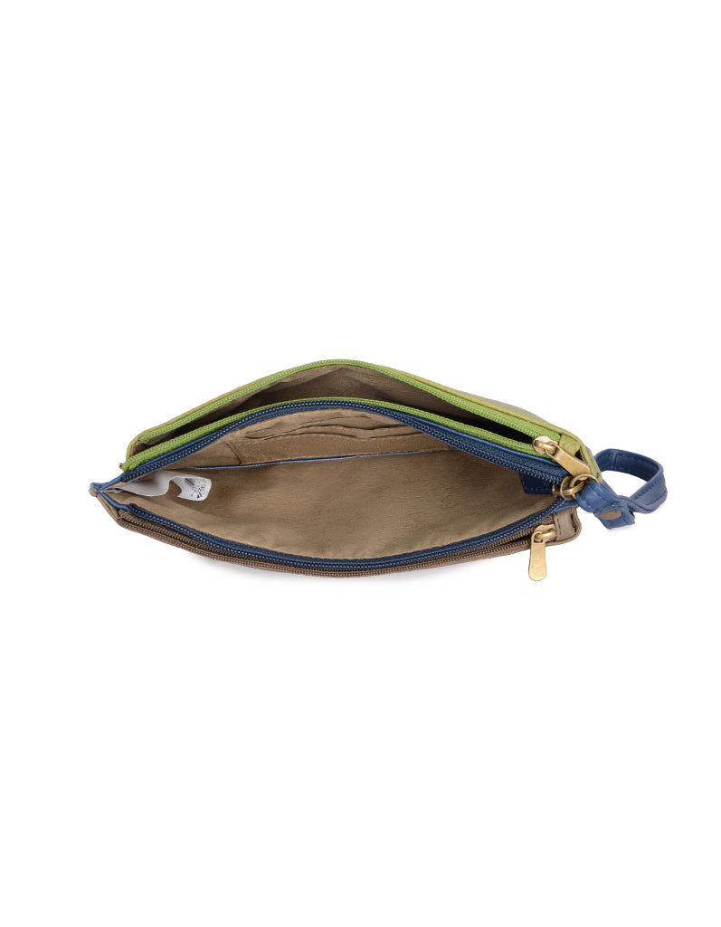 Dio Green Large Baguette Sling Bag