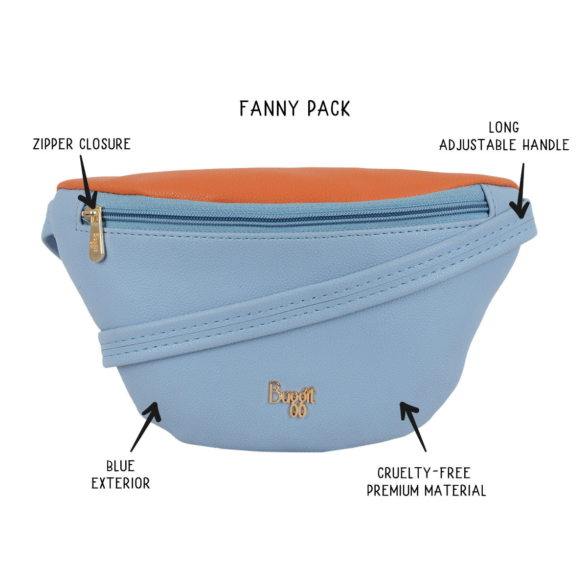 Epoy Blue Small Waistpouch Sling Bag