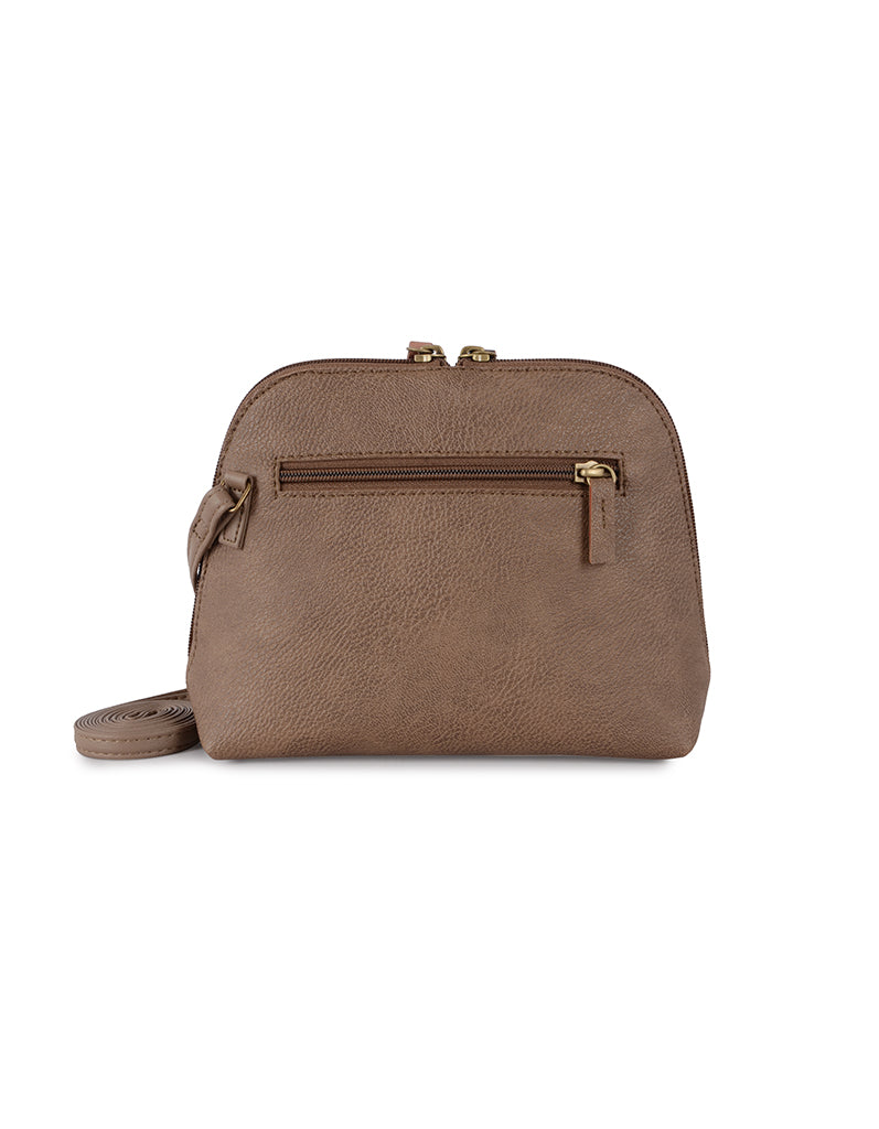 Furious Beige Oversize Bowling Sling Bag