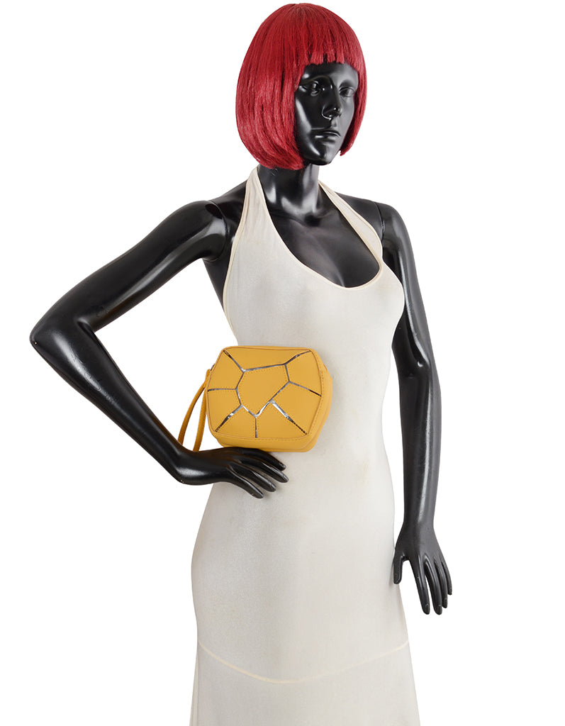 Future Yellow Large Bowling Sling Bag