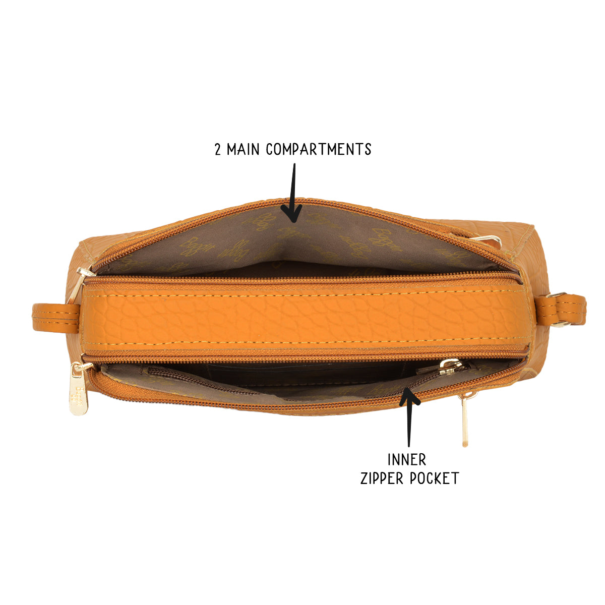 Itlay Mustard Small Camera Sling Bag
