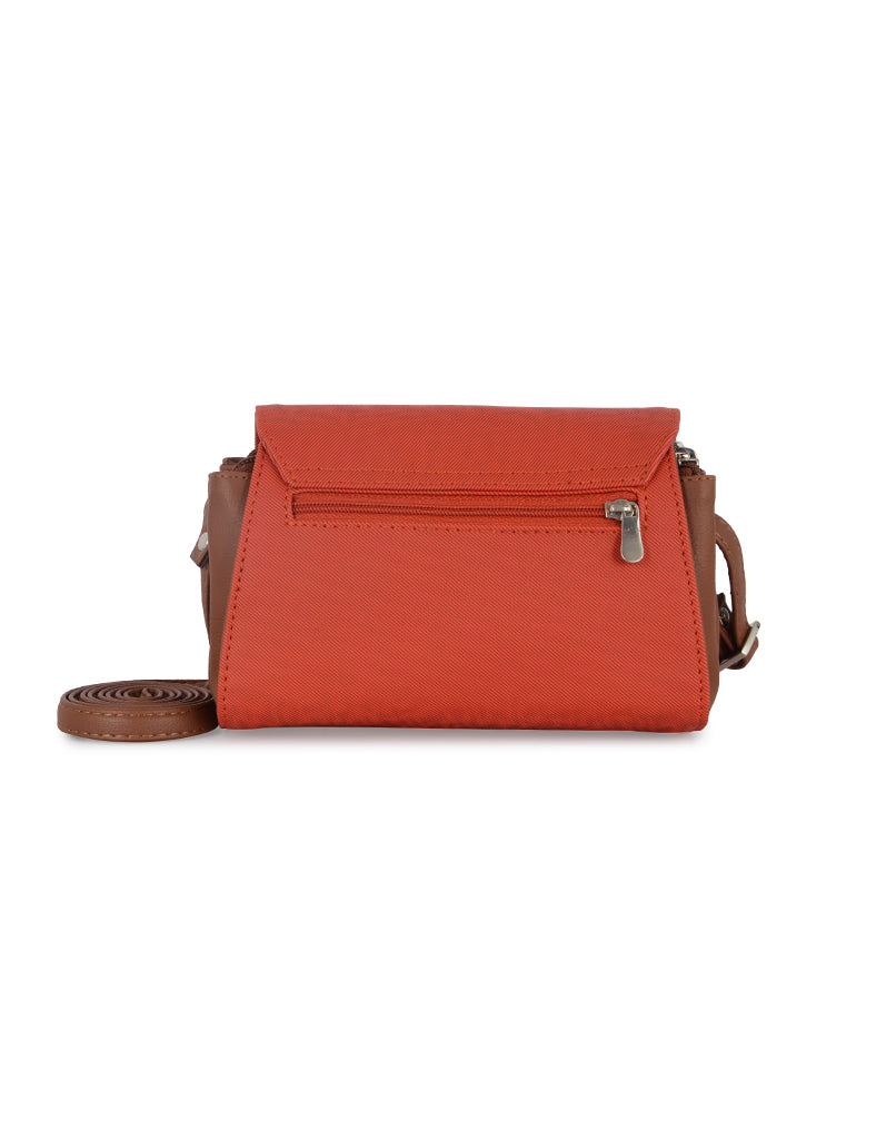 Jingle Orange Medium Satchel Sling Bag