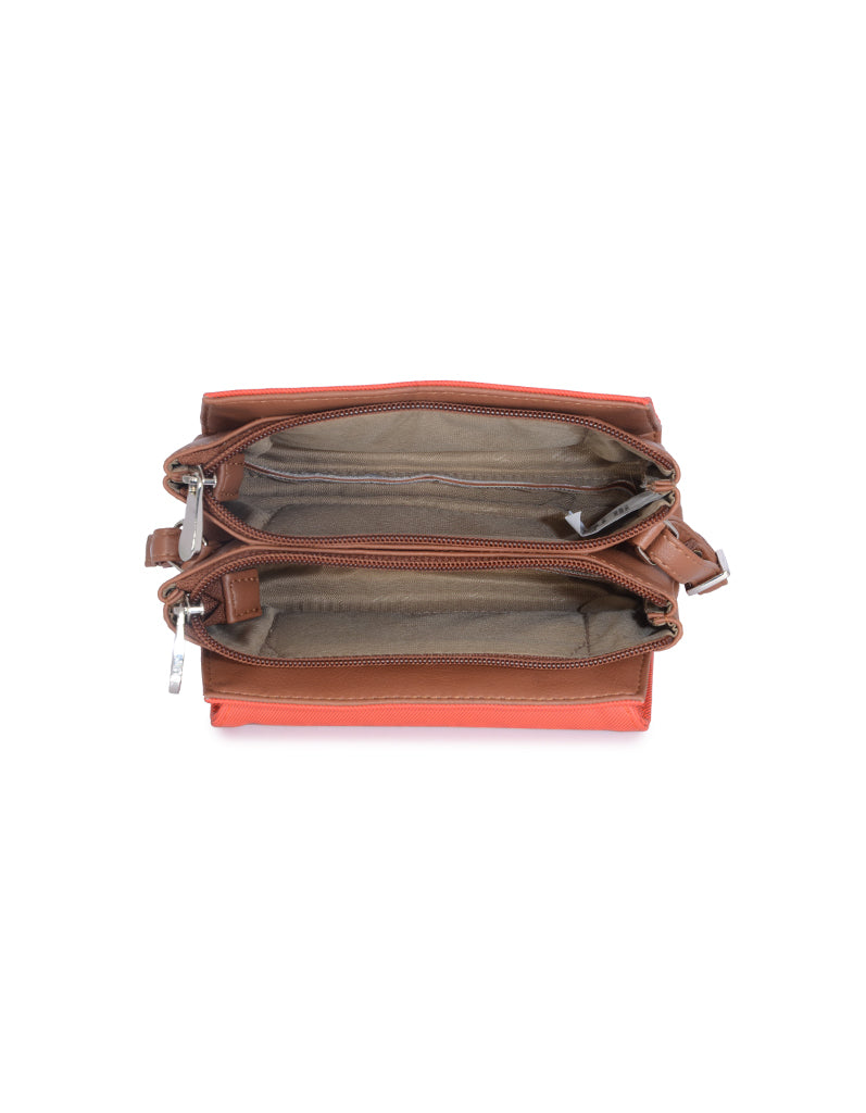 Jingle Orange Medium Satchel Sling Bag