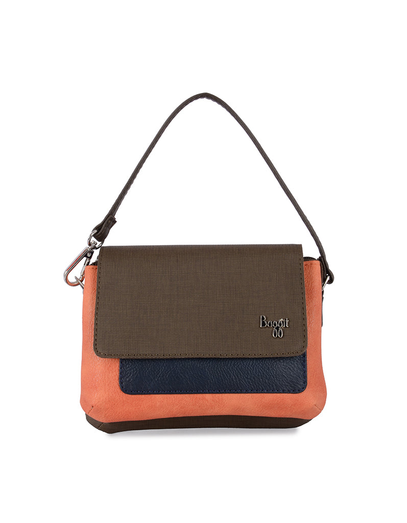 Kaira Brown Large Baguette Sling Bag