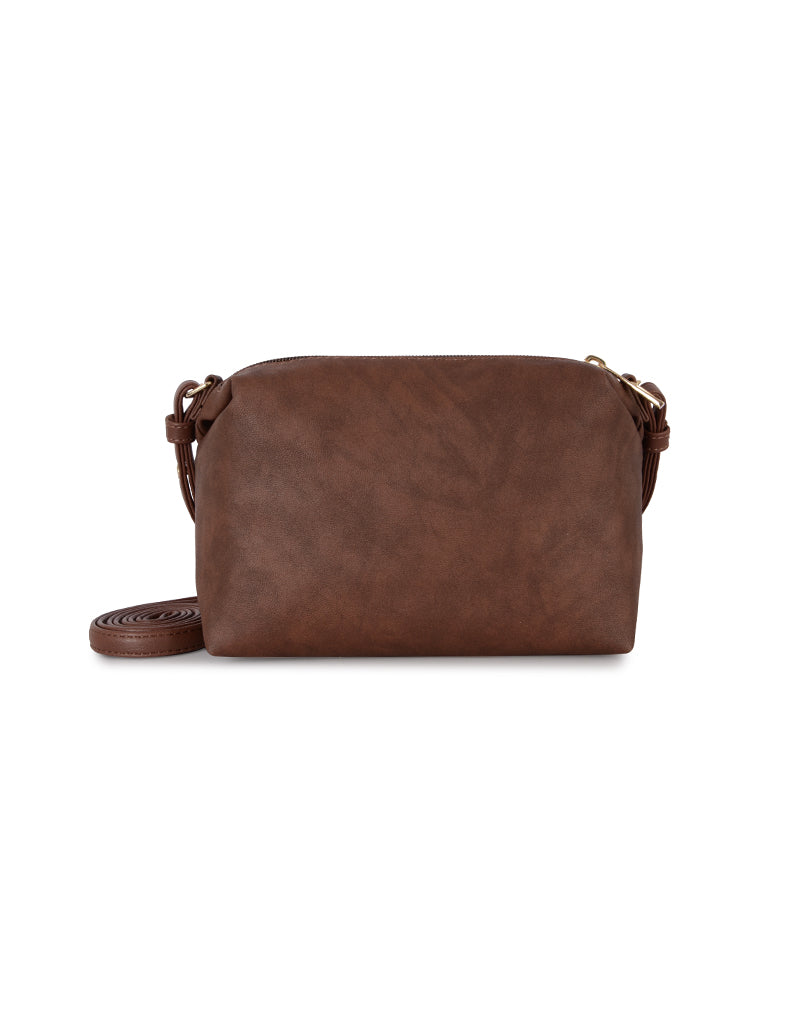 Lisi Brown Large Duffel Sling Bag