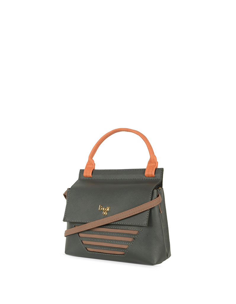 Lockup Grey Large Satchel Sling Bag