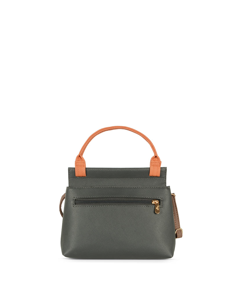 Lockup Grey Large Satchel Sling Bag