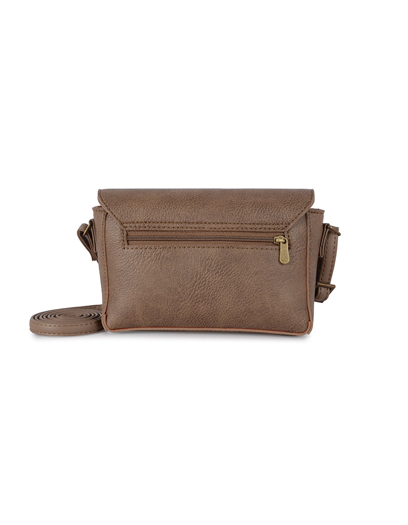 Matter Beige Medium Satchel Sling Bag